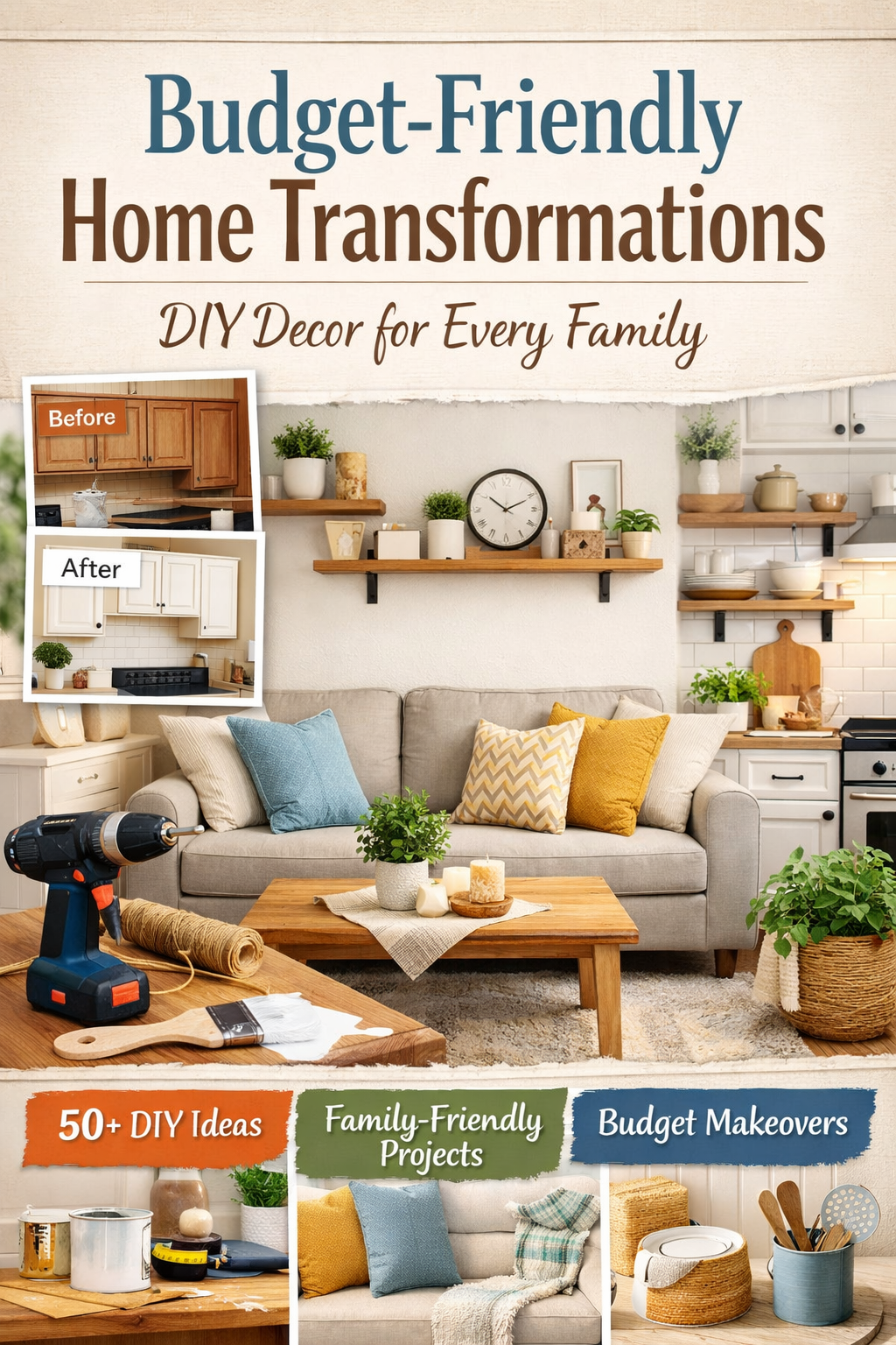 Budget-Friendly Home Transformations: DIY Decor for Every Family